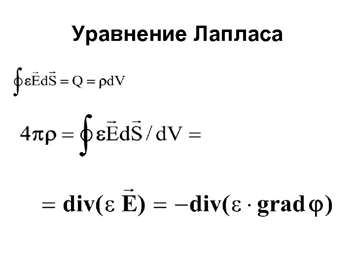Уравнение Лапласа 