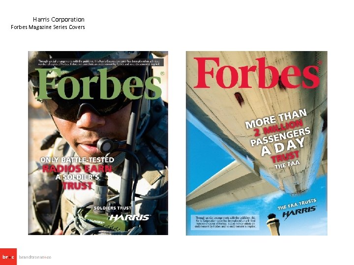 Harris Corporation Forbes Magazine Series Covers 