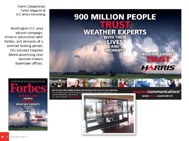 Harris Corporation Forbes Magazine & D. C. Metro Advertising Washington D. C. area adjunct