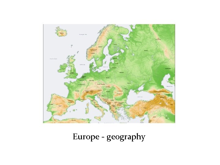 Europe - geography 