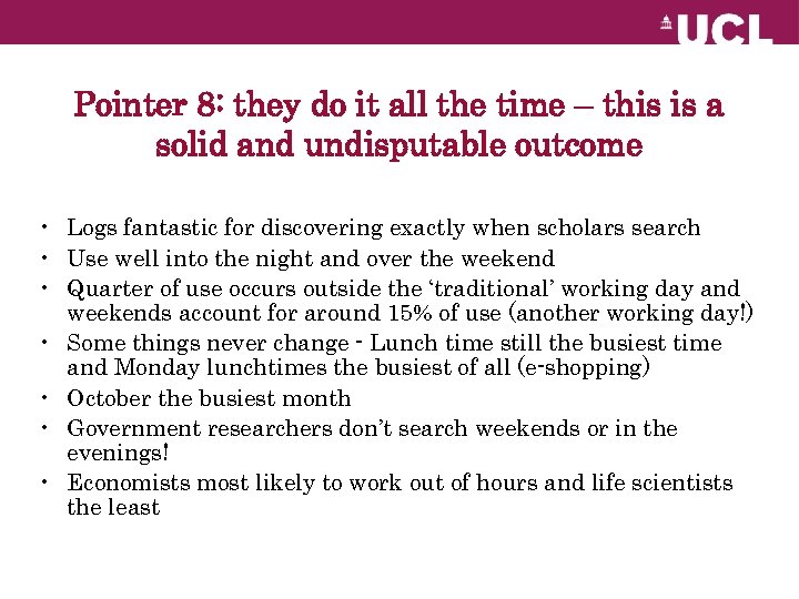 Pointer 8: they do it all the time – this is a solid and