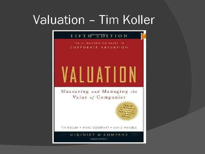 Valuation – Tim Koller 
