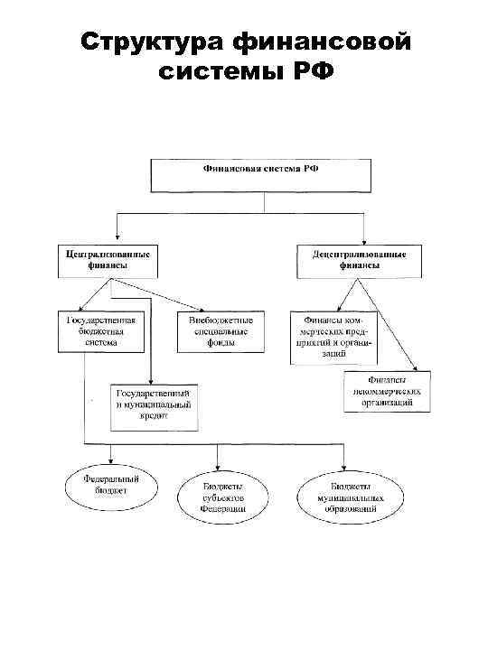 Структура финансовой системы РФ 