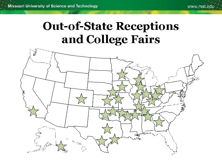 Out-of-State Receptions and College Fairs 