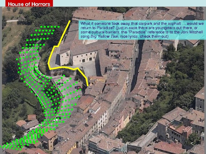 House of Horrors What if someone took away that carpark and the asphalt …