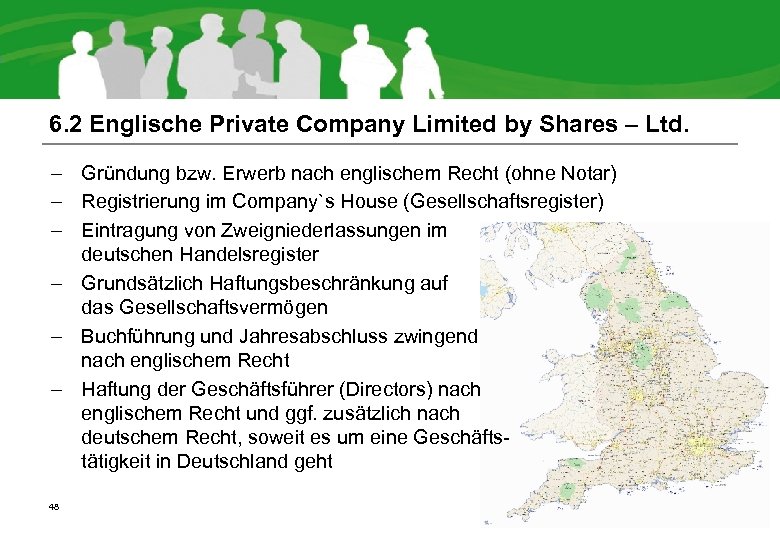 6. 2 Englische Private Company Limited by Shares – Ltd. – Gründung bzw. Erwerb