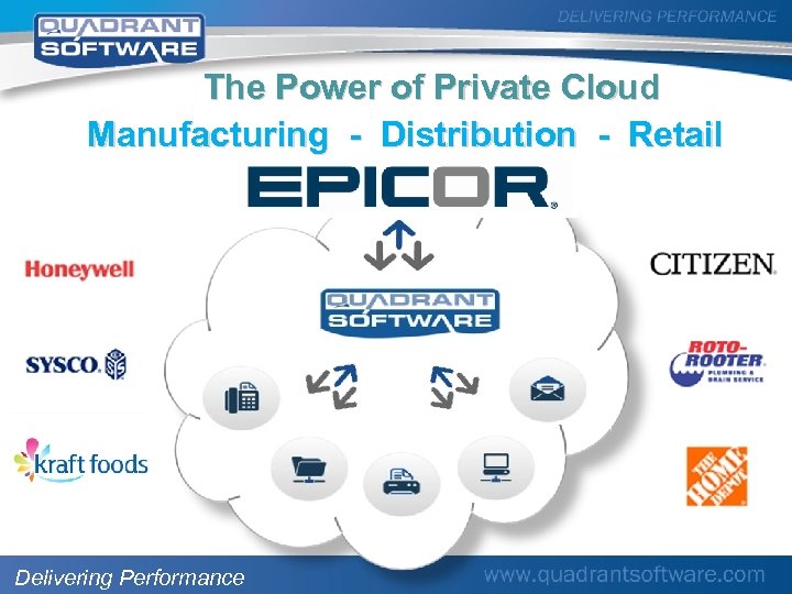 The Power of Private Cloud Manufacturing - Distribution - Retail Delivering Performance 