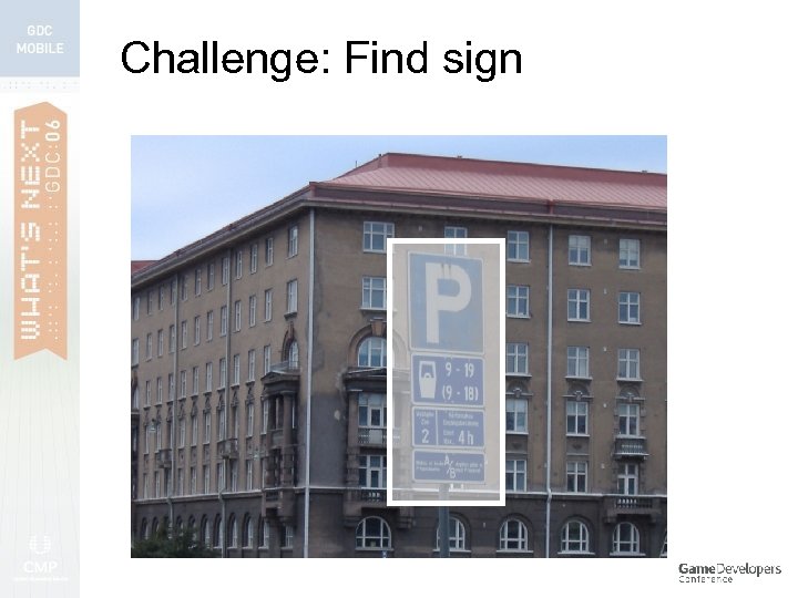 Challenge: Find sign 