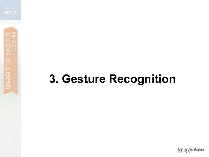 3. Gesture Recognition 