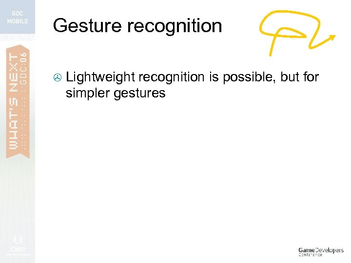 Gesture recognition > Lightweight recognition is possible, but for simpler gestures 