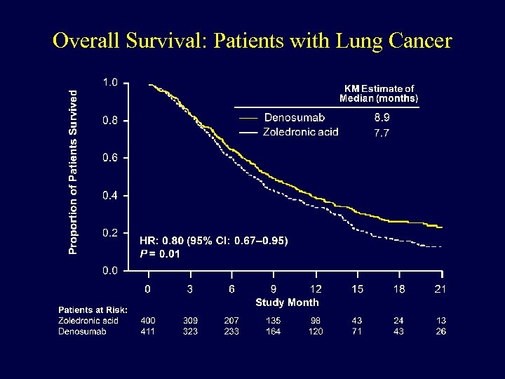 Overall Survival: Patients with Lung Cancer 