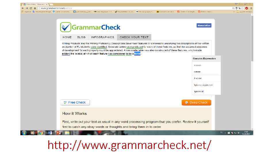 http: //www. grammarcheck. net/ 