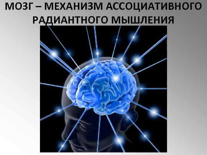 МОЗГ – МЕХАНИЗМ АССОЦИАТИВНОГО РАДИАНТНОГО МЫШЛЕНИЯ 