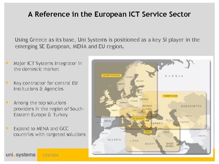 A Reference in the European ICT Service Sector Using Greece as its base, Uni