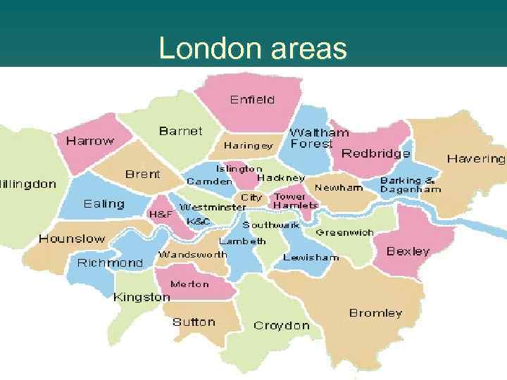 London areas 