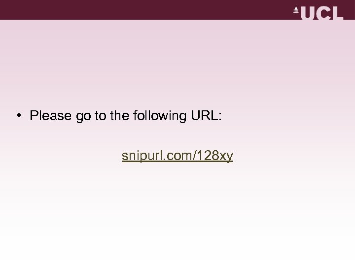  • Please go to the following URL: snipurl. com/128 xy 