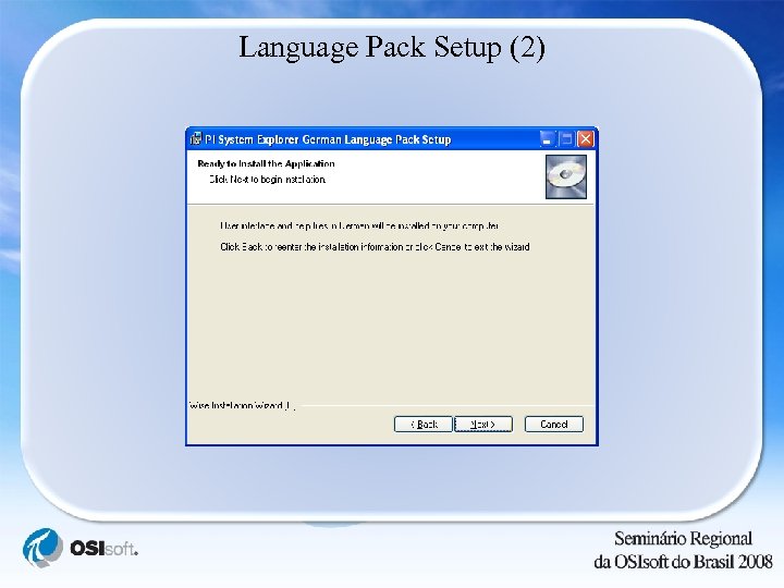 Language Pack Setup (2) 