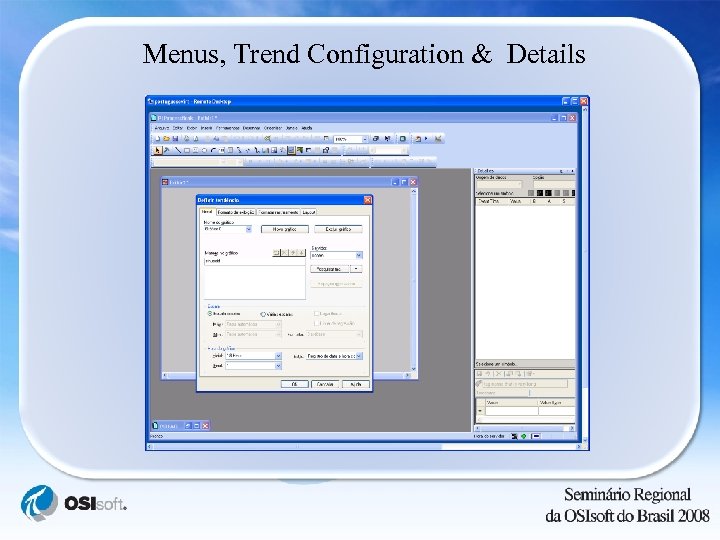 Menus, Trend Configuration & Details 