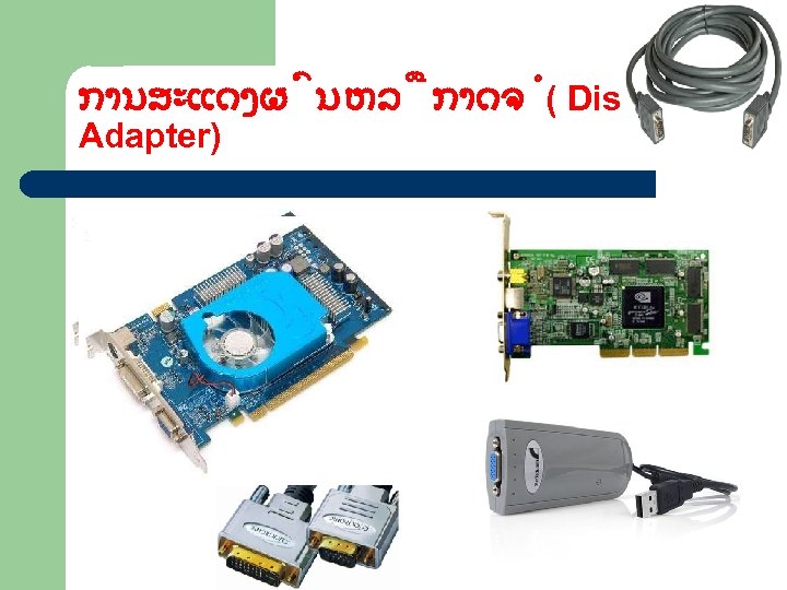 ການສະແດງຜ ນ ຫລ ກາດຈ ( Display Adapter) 