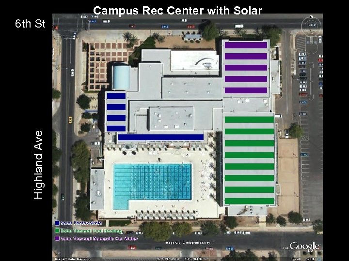 Campus Rec Center with Solar Highland Ave 6 th St 