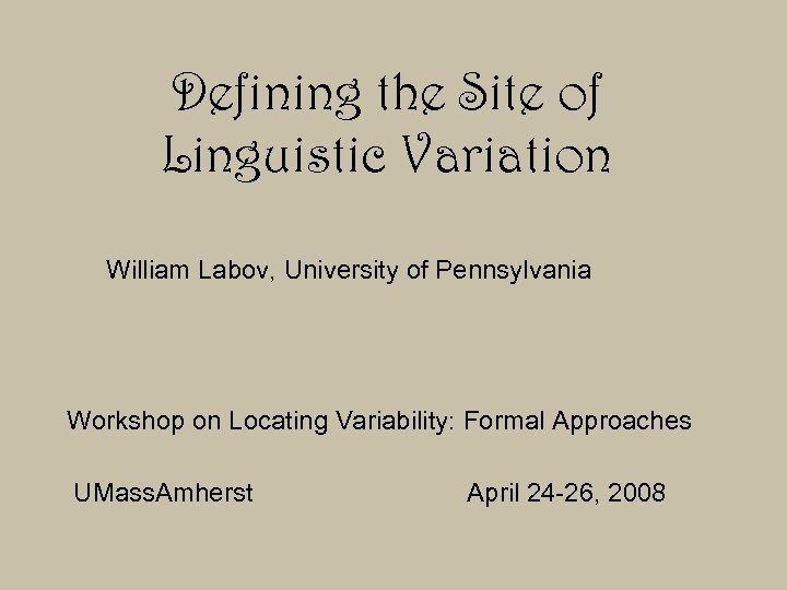 linguistic variation dissertations