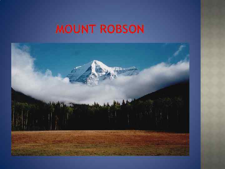 MOUNT ROBSON 