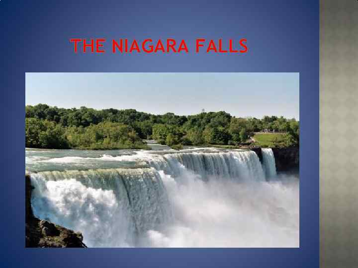 THE NIAGARA FALLS 