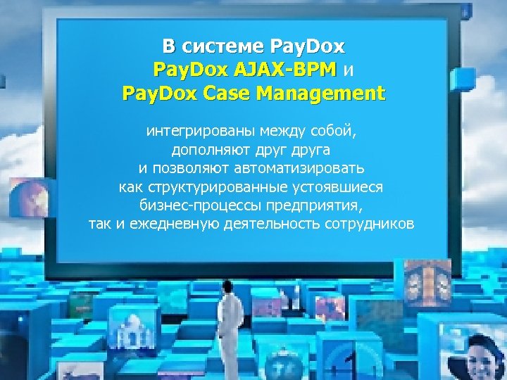 В системе Pay. Dox AJAX-BPM и Pay. Dox Case Management интегрированы между собой, дополняют