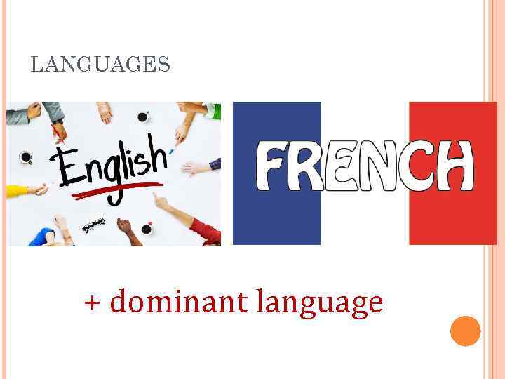 LANGUAGES + dominant language 