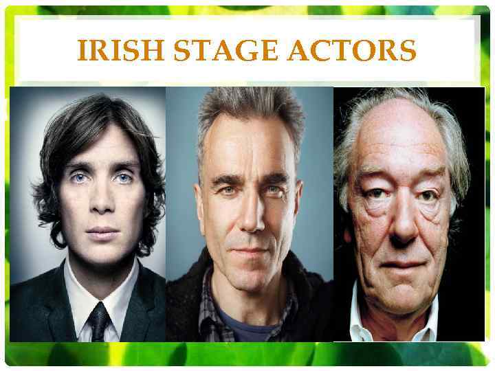 IRISH STAGE ACTORS 