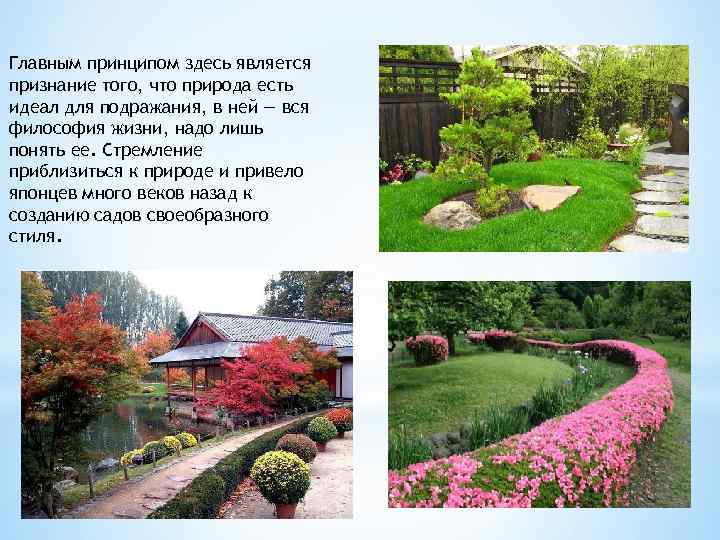 Главным принципом здесь является признание того, что природа есть идеал для подражания, в ней