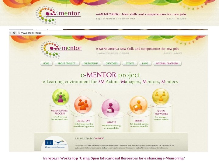 European Workshop “Using Open Educational Resources for enhancing e-Mentoring” 