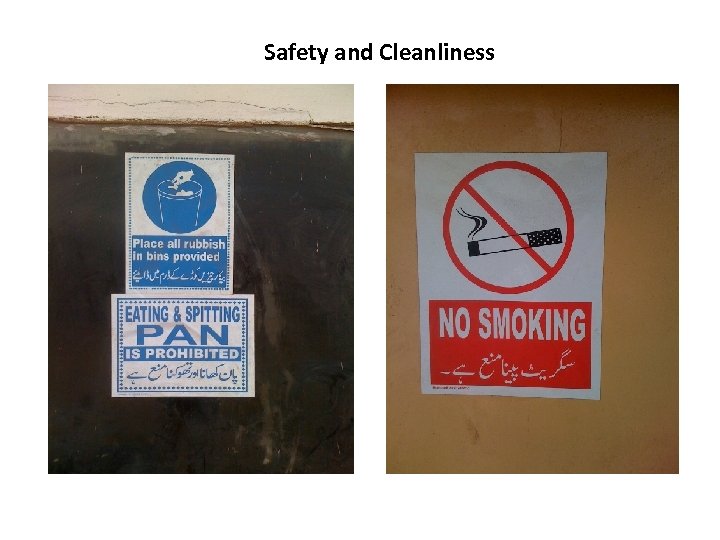  Safety and Cleanliness 