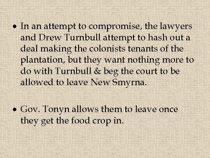  In an attempt to compromise, the lawyers and Drew Turnbull attempt to hash