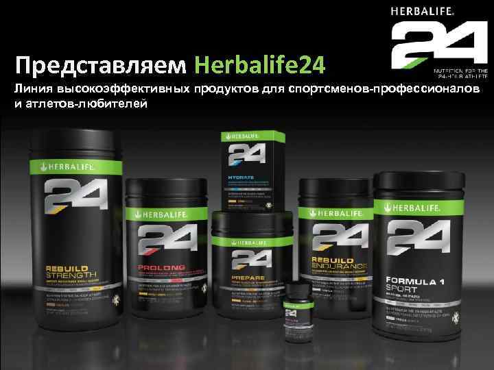 Представляем Herbalife 24 Welcome to Herbalife 24 Линия высокоэффективных продуктов для спортсменов-профессионалов и атлетов-любителей