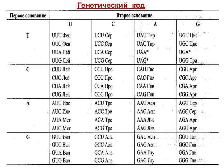 Генетический код 