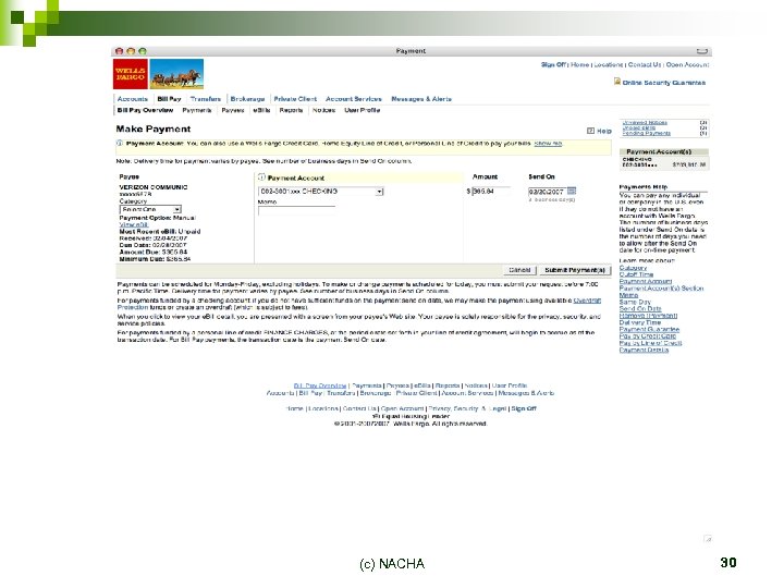 (c) NACHA 30 