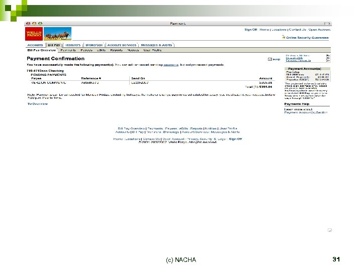 (c) NACHA 31 