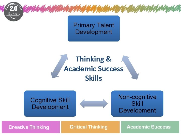 Primary Talent Development Thinking & Academic Success Skills Cognitive Skill Development Non-cognitive Skill Development