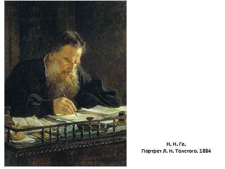 Н. Н. Ге. Портрет Л. Н. Толстого. 1884 