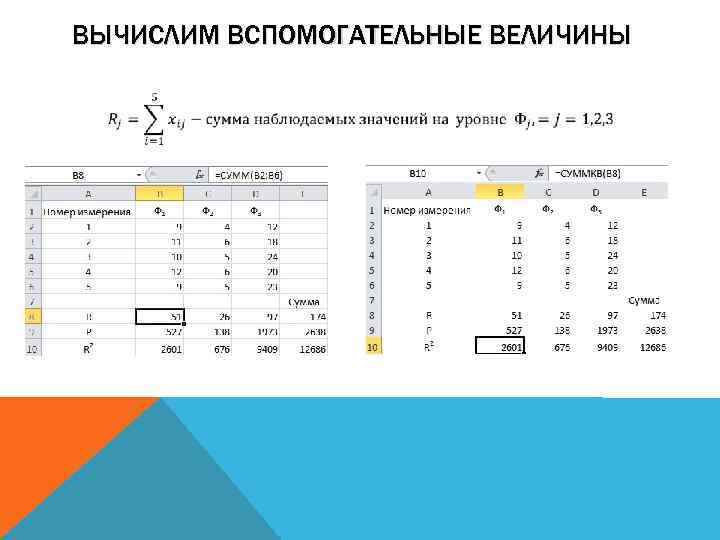 ВЫЧИСЛИМ ВСПОМОГАТЕЛЬНЫЕ ВЕЛИЧИНЫ 