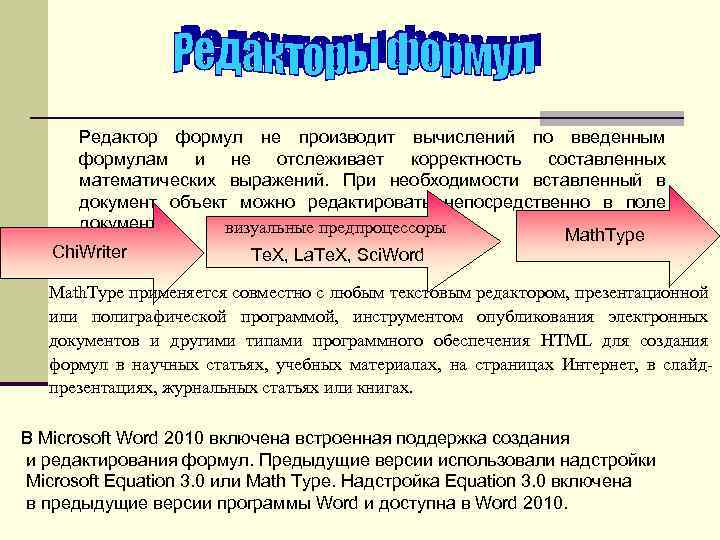 Текстовые процессоры и издательские системы