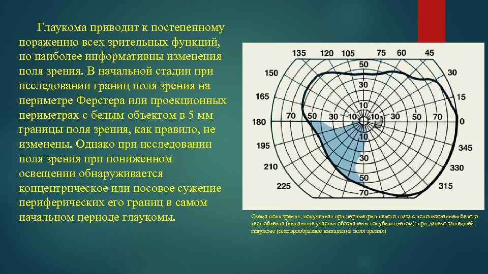 Кинетическая периметрия. Поля зрения периметрия Ферстера. Исследование полей зрения периметром. Норма цветового поля зрения. Схема поле зрения периметрия.