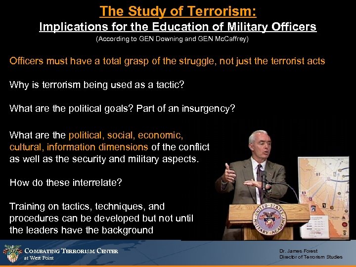 The Study of Terrorism: Implications for the Education of Military Officers (According to GEN