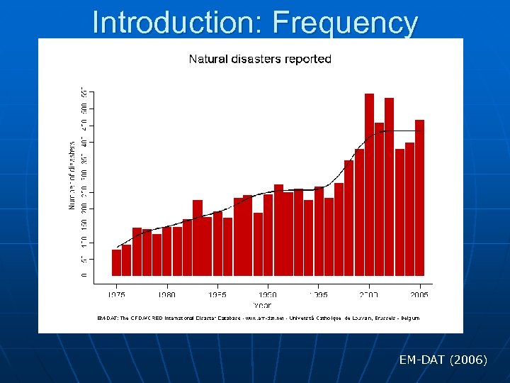 Introduction: Frequency EM-DAT (2006) 