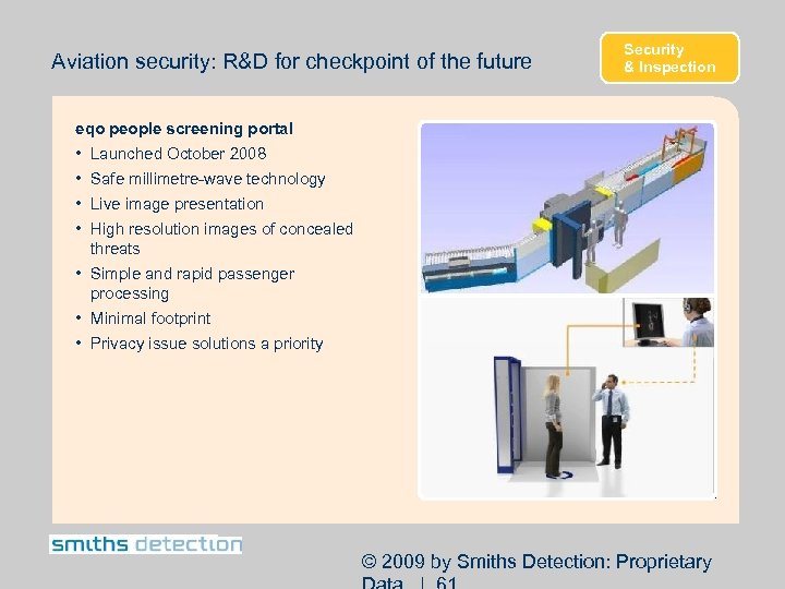 Aviation security: R&D for checkpoint of the future Security & Inspection eqo people screening