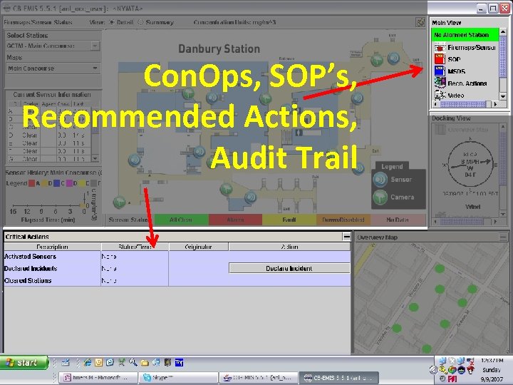 Con. Ops, SOP’s, Recommended Actions, Audit Trail 