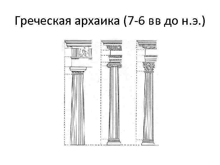 Греческая архаика (7 -6 вв до н. э. ) 