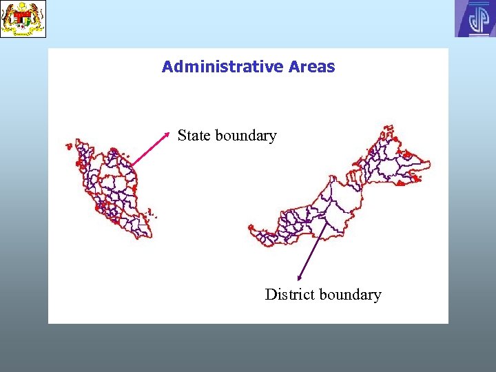 Administrative Areas State boundary District boundary 