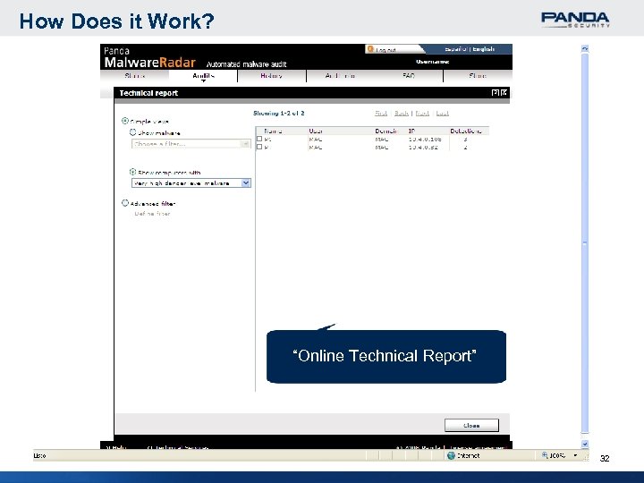 How Does it Work? “Online Technical Report” 32 